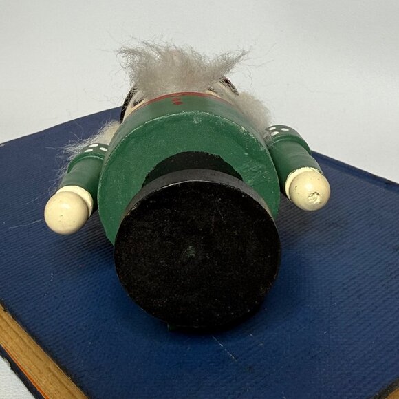 Vintage 5" Wooden Chubby Nutcracker Soldier Figurine Christmas Decor - Picture 6 of 6